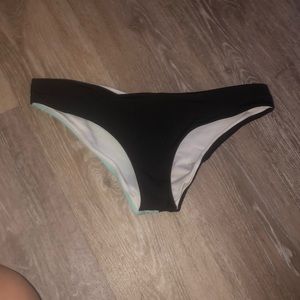 Pink bathing suit black and blue